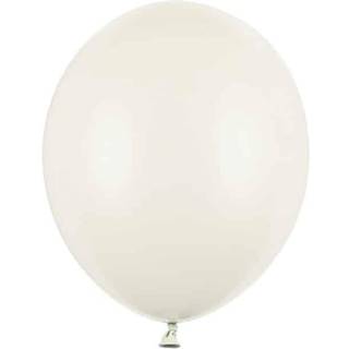 10 stk. Latexballoner creme 12" - Luksus kvalitet til fest og dekoration