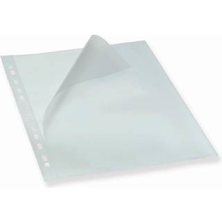 Bantex plastlomme A4 åbning top og side 0,12mm med præg, 100 stk
