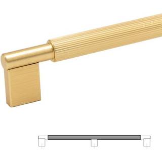 Beslag Design Arpa greb, 1178 mm, børstet messing