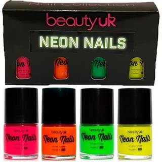 Beauty UK Neon Nail Polish Set 1 4x9ml