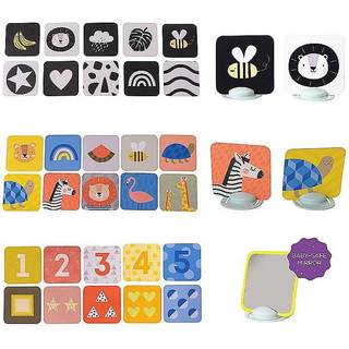 Taf Toys Tummy Time Spining Book Urban Garden aktiviteter legetøj til babyer 0 m+ 18 stk. - 18 stk.