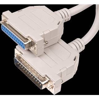 25pin D-Sub Seriel hun/han kabel 5 m