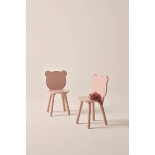 BEARY børnestol 2-pak - Rosa