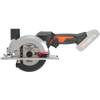 Worx 20V rundsav, 120mm, kulfri, solo ✓ På lager - klar til levering og afhentning