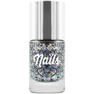 Beauty UK Glitter Nail Polish - Midnight Sky Black