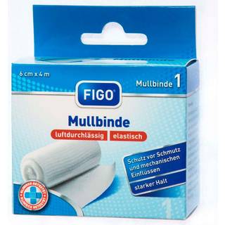 Figo Mullbinde Gaze Bandage 6 cm x 4 Meter.