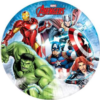 Globos - Paper Plates Avengers Infinity Stones 8 pcs.