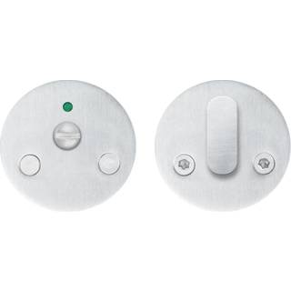 Beslagsboden Spar toiletlås, børstet rustfrit stål, Ø52 mm