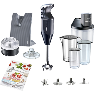 Baking Stavblender 200 watt fra Bamix - Sort farve - Rustfrit stål 18/0/Nylon PA6
