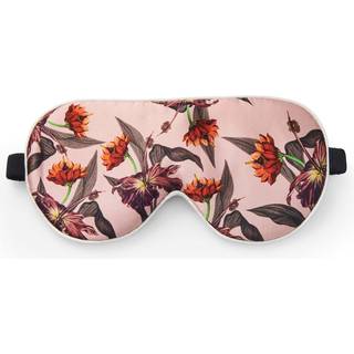 Fan Palm Sleeping Eye Mask 100% Mulberry Silk Rose Hibiscus