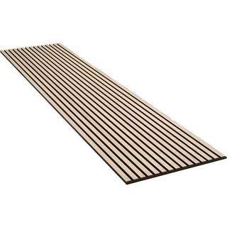 Akustikpanel eg ubehandlet 600x3600x20mm sort mdf og sort filt