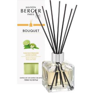 DUFTPINDE CUBE M. DUFTEN LEMON FLOWER - MAISON BERGER PARIS - Scented Bouquet / Flakon m. Duftpinde - MAISON BERGER PARIS - StudioBuus