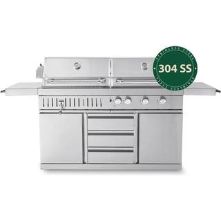 Stainless Collection - Fritstående Gas- og kulgrill