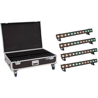 Eurolite Set 4x LED IP T-PIX 12 HCL Bar + Case with wheels TILBUD NU
