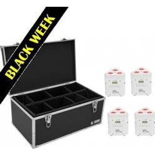 Eurolite Set 4x AKKU TL-3 TCL white + Case TDV-1 TILBUD NU
