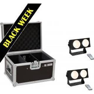 Eurolite Set 2x LED CBB-2 COB WW Bar + Case TILBUD NU