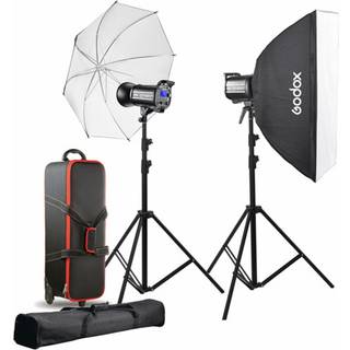 Godox Studio flash kit (2x QT400II-M + accessories) 2xQT400II-M Accessories