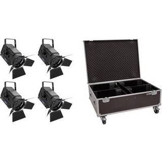 Eurolite Set 4x LED THA-150F + Case TILBUD NU