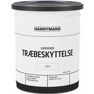 Handymand dækkende træbeskyttelse 5 liter - grå (På lager i varehus)