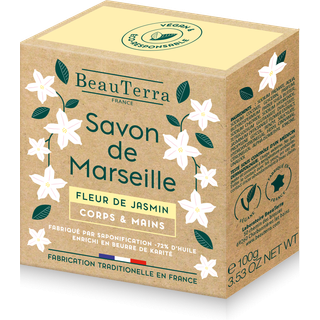 Beau Terra Marseille Solid Soap - Jasmine Flower 100 g
