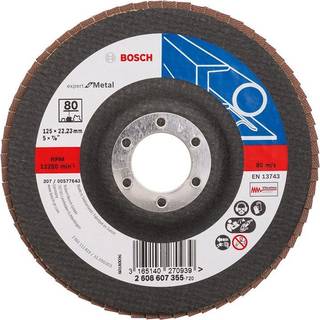 BOSCH Rondelslibeskive X551, Expert til metal D= 125 mm; G= 80, vinklet