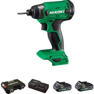 Slagskruetrækker Hikoki WH18DAWCZ; 18 V; 2x2,0 Ah batt.