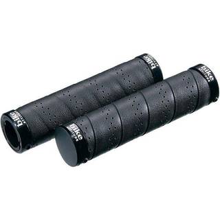 Bike Attitude Visegrip sort læder cykelhåndtag, 129 mm