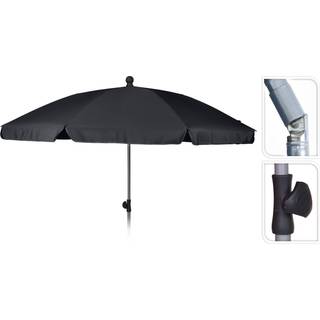 Strandparasol Ø200 M/Tilt - Grå