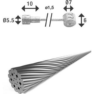 XLC Bremsewire 2350 mm til Citybike, MTB og Racer