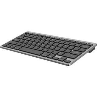PLATINET Trådløs Tastatur med Bluetooth - ENGELSK LAYOUT - Sølv/Sort