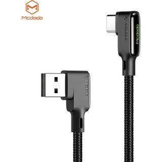 Mcdodo CA-7520 USB-C til USB A vinklet kabel til hurtig opladning og synkronisering LED 1.2m