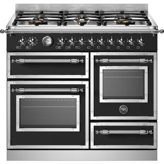 HER106L3ENET Heritage gaskomfur med trippel-ovn, 100 cm, mat sort