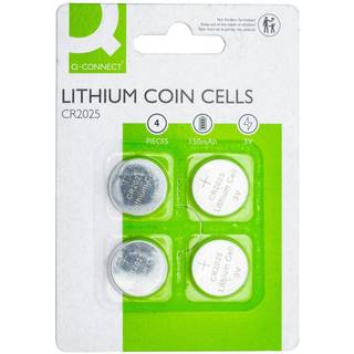 Q-connect Lithium CR2025 batterier 4 stk