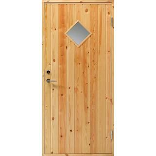Udhusdør med glas U82,, Fyr, Ubehandlet, 888x1878, Venste ud