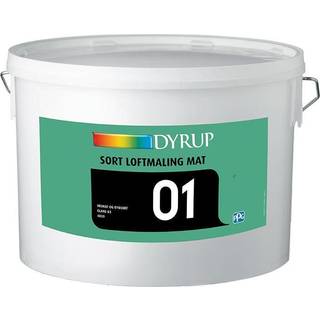 DYRUP Loftmaling Glans 01 Mat Sort 10 Liter