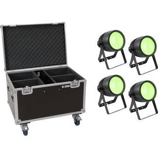 Eurolite Set 4x LED Theatre COB 200 RGB+WW + Case with wheels TILBUD NU