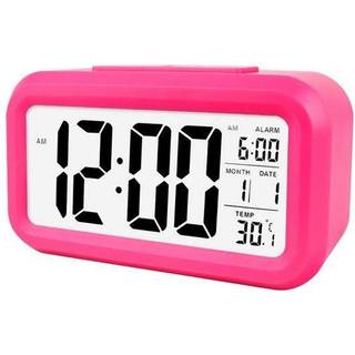 Digitalt LED-Vækkeur - Rosa