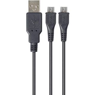 Duo Charge & Play PS4 opladekabel3.5m- Sort