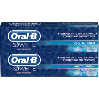 Oral-B 3D White Tandpasta 2 x 75 ml Arctic Fresh