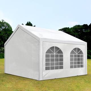 3x3m, Partytelt, PE-teltdug, hvid - (91101)