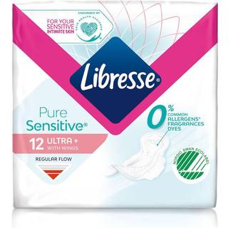 Libresse Pure Sensitive Ultra+Wings - 12 stk.