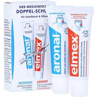 Elmex & Aronal Tandpasta med zink 2 x 12 ml.