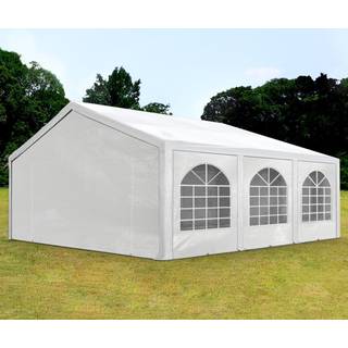 5x6m, Partytelt, PE-teltdug, hvid - (91114)