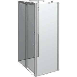 Scanbad Skydedør M/2 Sidepanel Classic 1200*800mm Krom/klar