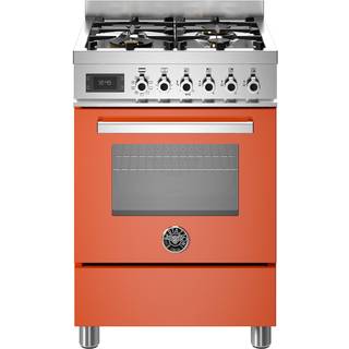 PRO64L1EART Professional gaskomfur med ovn, 60 cm, orange