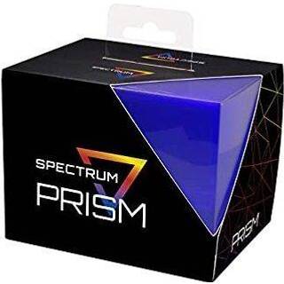 BCW Spectrum Prism Deck Case - Cobalt Blue | Sikre snap lukningskortdækkasse | Passer til 100 dobbeltærmet kort | Handelskortopbevaring