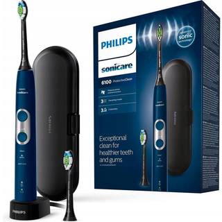 Philips Sonicare 6100 HX6871/47 Sonisk elektrisk tandbørste Navy Blue 1 stk. - 1 stk.