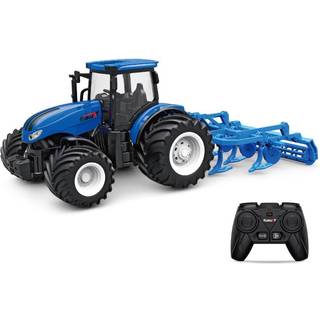 Fjernstyret Traktor m/pløj 1:24 Alloy 2.4G
