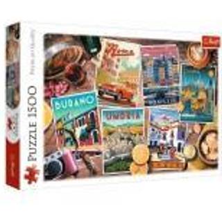 Trefl Puzzle 1500 – Rejse rundt i Europa puslespil, 1500 brikker
