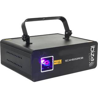 Ibiza Laserlys m. DMX (RGB, 500MW)
